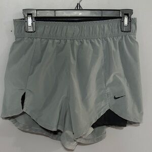 Nike Gray Athletic Shorts with Elastic Waistband